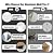 GRITHOME 10pcs Peel and Stick Shower Tile Waterproof Off White Marble Tiles Wall Panels 11.8"X11.8" Self-Adhesive Backsplash for Home Bathroom Kitchen Showers (Not Real Tile)