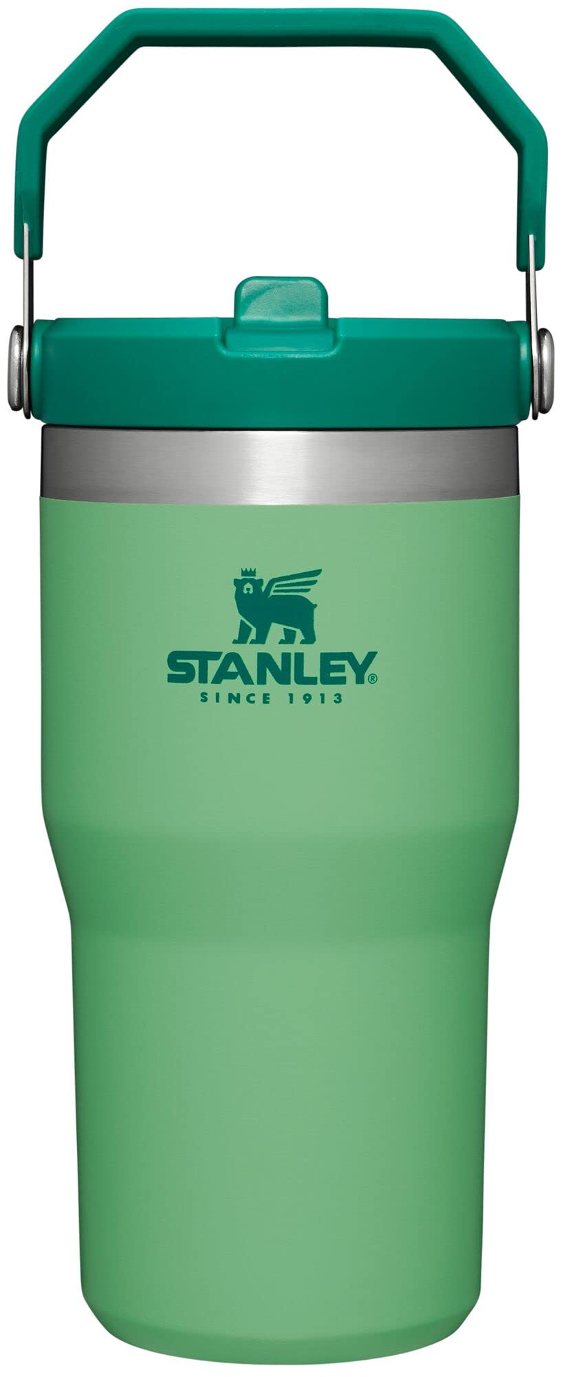 Stanley IceFlow Stainless Steel Tumbler - Vacuum Insulated Water Bottle for Home, Office or Car Reusable Cup with Straw Leak Resistant Flip Cold for 12 Hours or Iced for 2 Days, Jade, 20 oz / 0.59 L