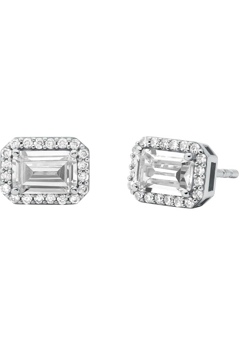 Michael Kors Women's Silver Semi precious Post Closure Earrings