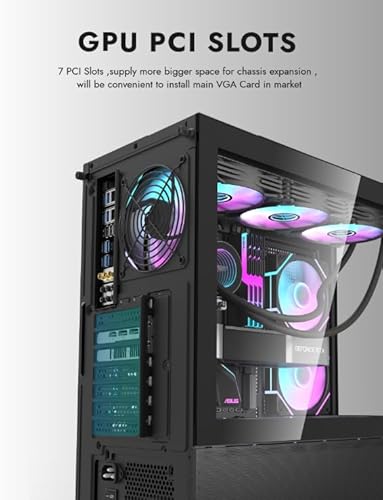 Gabinete Gamer Aigo Darkflash DS900 | Mid-Tower | Lateral de Vidro | Preto | DS900-BLACK - Imagem 9