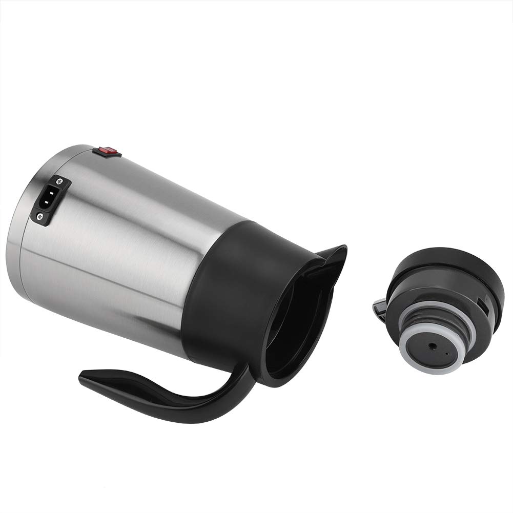 Czajnik Annadue, ekspres do herbaty, przenośny, szybko wrzący kocioł ze stali nierdzewnej 12 V / 24 V 1300 ml, do samochodów ciężarowych, kempingów (samochód 12 V)