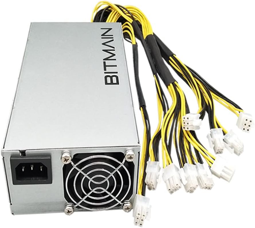 APW7 1800W Power Supply Mining PSU for Bitmain S9/L3+/A6/A7/R4/S7/E9 with 10X PCI-E 6Pin Connectors
