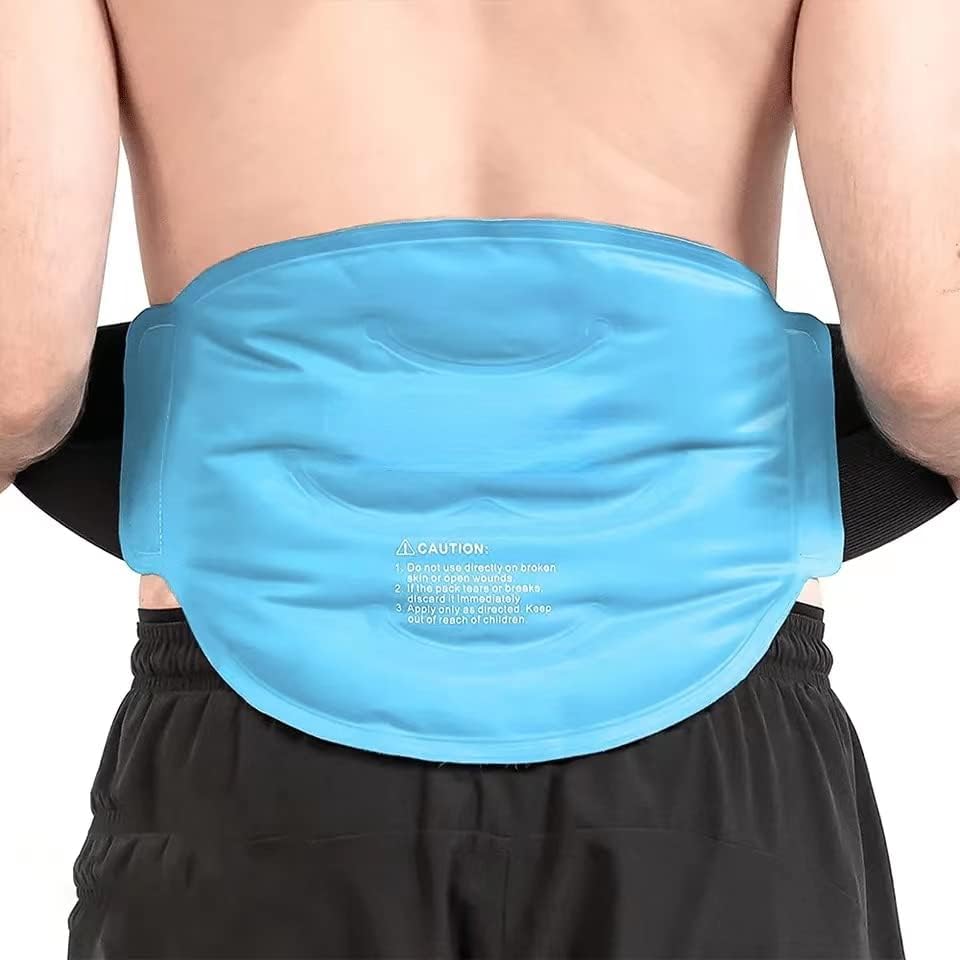 Gel Ice Pack for Back Pain Relief, Reusable Gel Lower Back Ice Pack