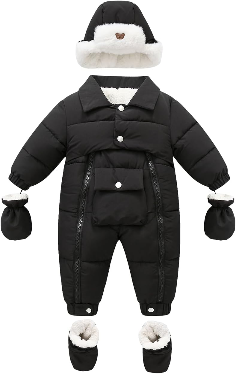 Baby Boy Winter Warm Snowsuit Coat Toddler Girl Jumpsuit Infant Fleece Snow Suit Baby Boy Winter Warm Snowsuit Coat Toddler Girl Jumpsuit Infant Fleece Snow Suit