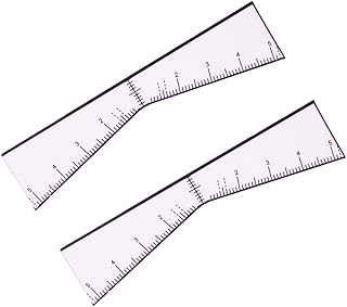 Etiqueta engomada de regla de cejas, fácil ma...