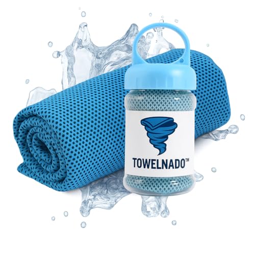 roli mey Towelnado Ice Towel 30x100 Cm Cool Towel Bottle Cooling Towel for Hot Weather Breathable Instant Quick Drying Ice Cool Microfibre Towel for Gym Workout Running Yoga Golf Camping (1)