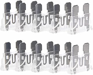 KaberTrade Car Fuse Card Assortment Standard Car Fuse Kit, Assortment Kit Replacement Fuses for Small Cars, Trucks, Boats - 25 Amp, 10 Count