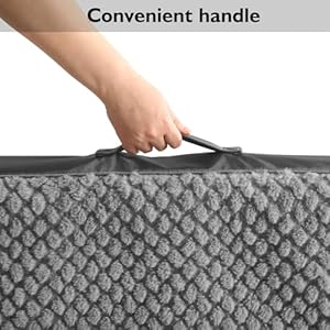   Medium-Orthopedic-Crate-Bed-for-Dogs30203in-Waterproof-Dog-Crate-Pads-Egg-dog-crate-bed-Orthopedic-Dog-Bed-dog-bed-with-Washable-Cover-Removable-Egg-Crate-Foam-Pet-Bed-Mat-Thick-cover