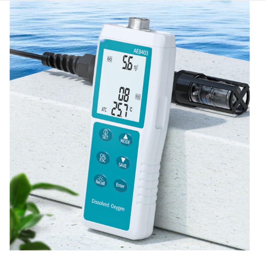 AE8403 Portable Dissolved OxygenDetector Water OxygenContent Aquaculture OxygenDetector