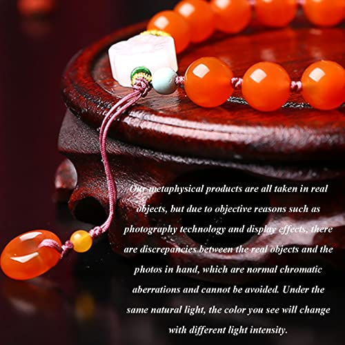 Bracelet agate rouge 8mm de méditation chakra et cristal