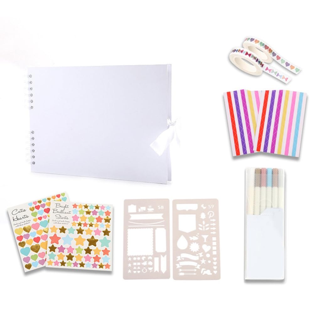 Album de scrapbooking blanc avec pages épaisses pour créer vos souvenirs personnalisés