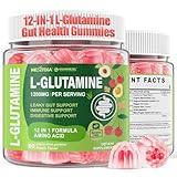 L-Glutamine 1200mg Gut & Immune Support Gummies,Leaky Gut Repair Supplement with Slippery Elm,Marshmallow Root,Ginger Root,Arabinogalactan,Organic Aloe,Vitamin C,Vitamin D3,Zinc,Sugar-Free | 60 Count