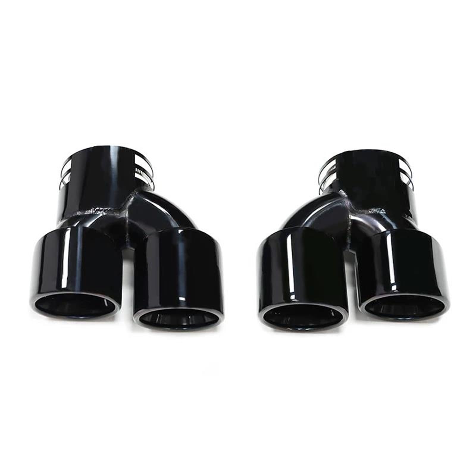 Auspuffblenden Auto-Quad-Auspuffspitze Für G42 Für M240i 2020 2021 2022 2023 Klemmersatz Dual-Schalldämpferspitze Endrohrdüse Auspuffblende(Black A)