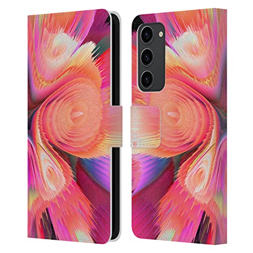 Étui portefeuille en cuir Samsung Galaxy S23+ 5G Haroulita Fleur Rose housse protection