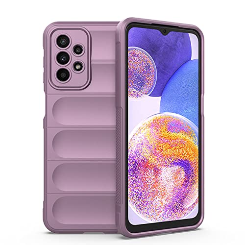 Coque Samsung A13 5G en silicone liquide lavande pour Galaxy A23 M13 M23 M33
