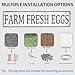 Farmers Market Decor fresh eggs sign Vintage Metal Tin Signs Outdoor Chicken Coop Sign farm fresh eggs sign 4x16 Inch