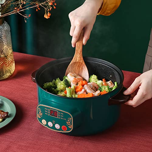 220 V gorący garnek wielofunkcyjny domowy gorący garnek nieprzywierający mały elektryczny kuchenka ryżowar typu split podwójna warstwa (rozmiar: 28 cm)