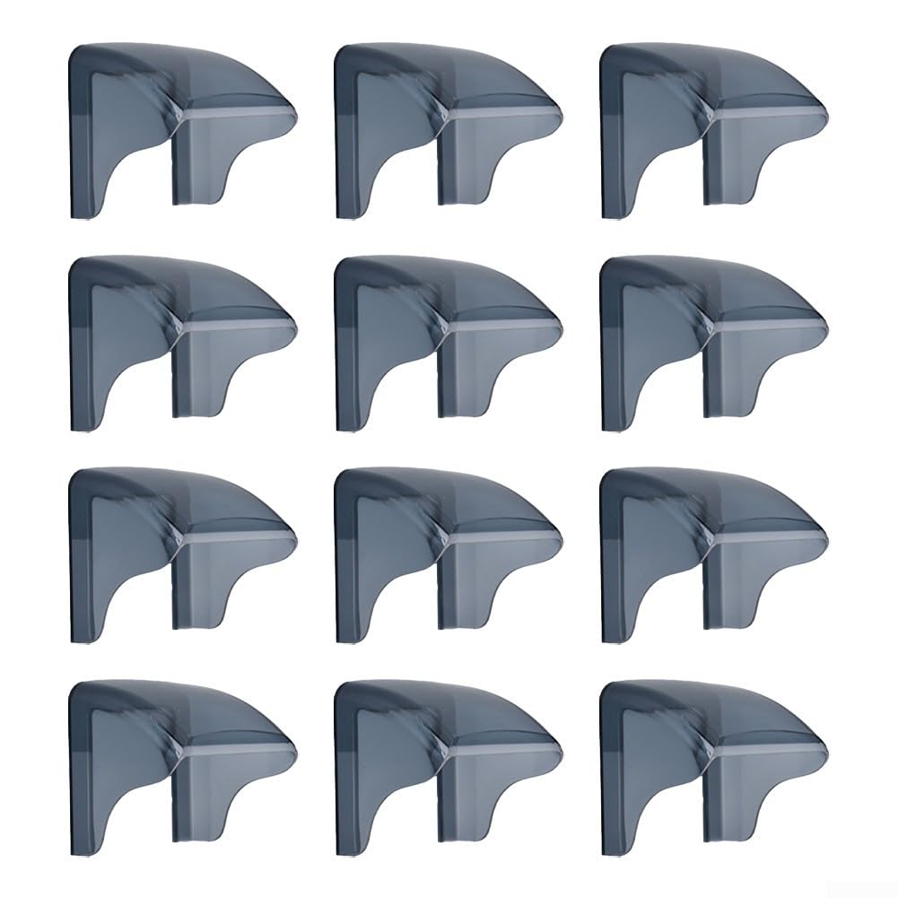 LCANALLYMS Outlet cover, 86 Type Outdoor Switch Protection Cover for Electrical Outlets, Rain &, 12 Pack, 105X105mm,Socket(Grey 12pcs)