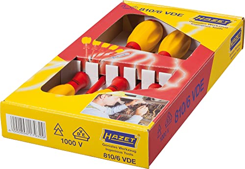 Image of Hazet 810 /6VDE Vde Screwdriver Set 6 Piece