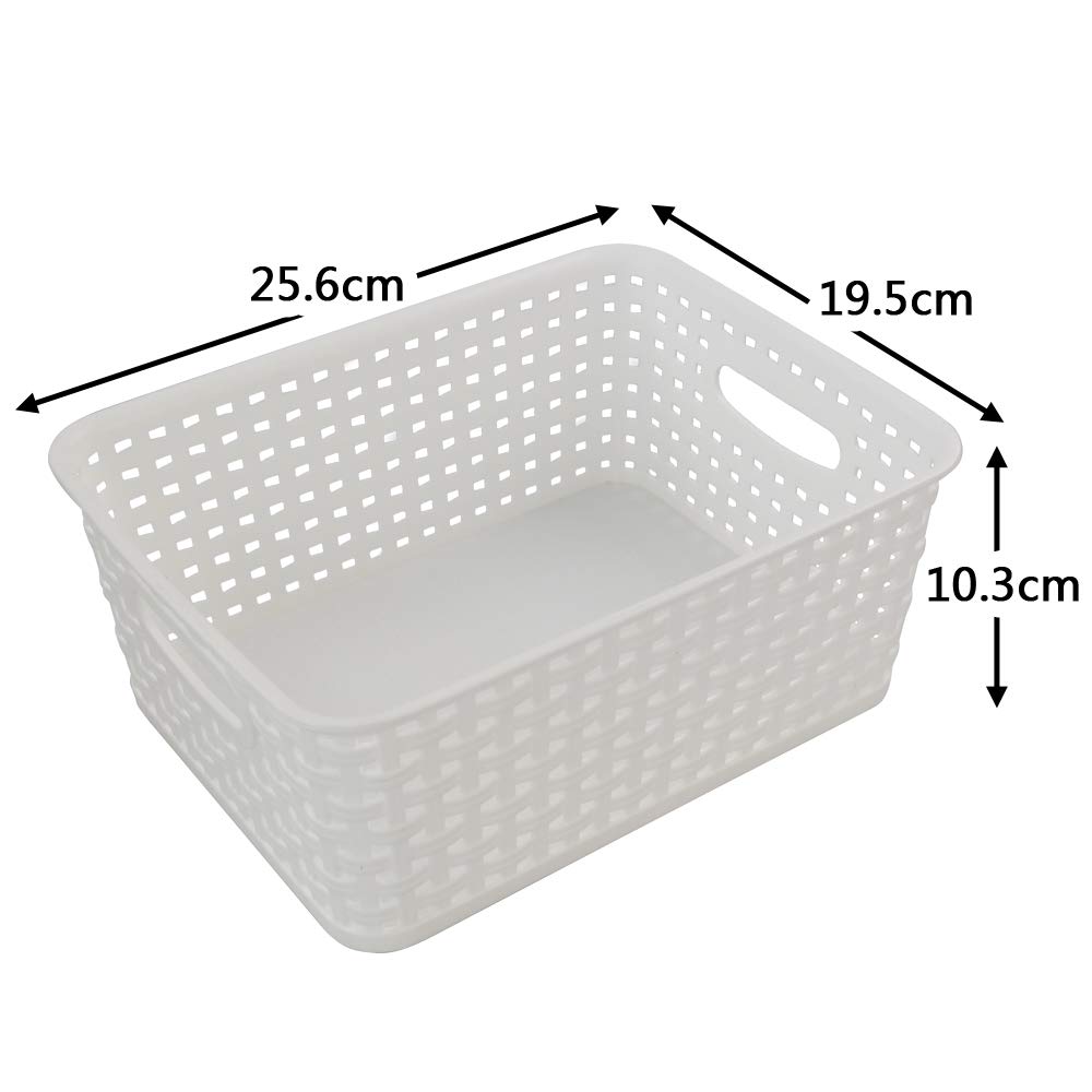 NCRGB 14 Contenitori Plastica,Vari Colori Scatole Portaoggetti,Cestini Portaoggetti,Contenitori Bagno,Cestino Portaoggetti,Storage Box Per Bagni,Camere Da Letto,Cucine Con Maniglia