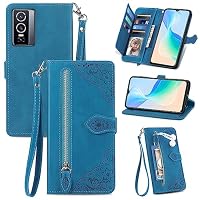 MOJIA Custodia Portafoglio Per Honor Magic 5 Lite 5G / X9a - Pelle PU Con Supporto E Slot Per Carte, Marrone - 4