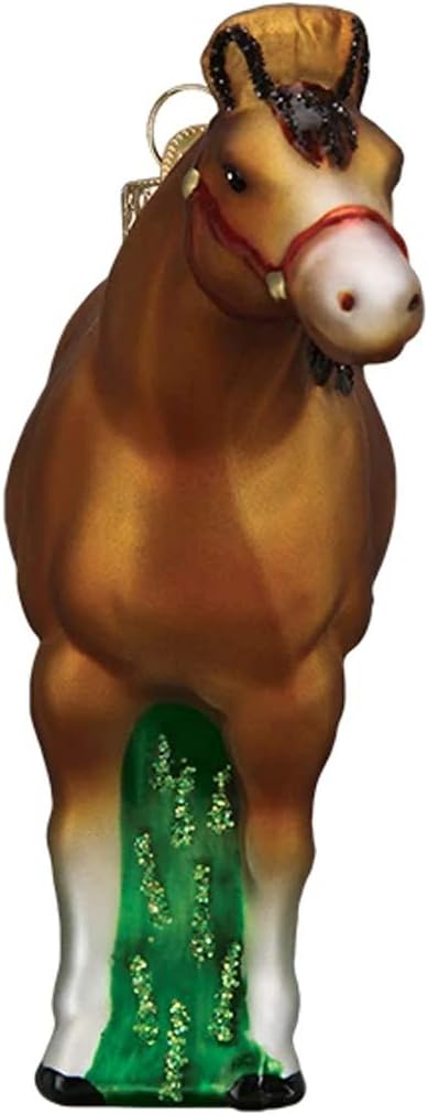 Old World Christmas Ornaments Quarter Horse Glass Blown Ornaments for Christmas Tree