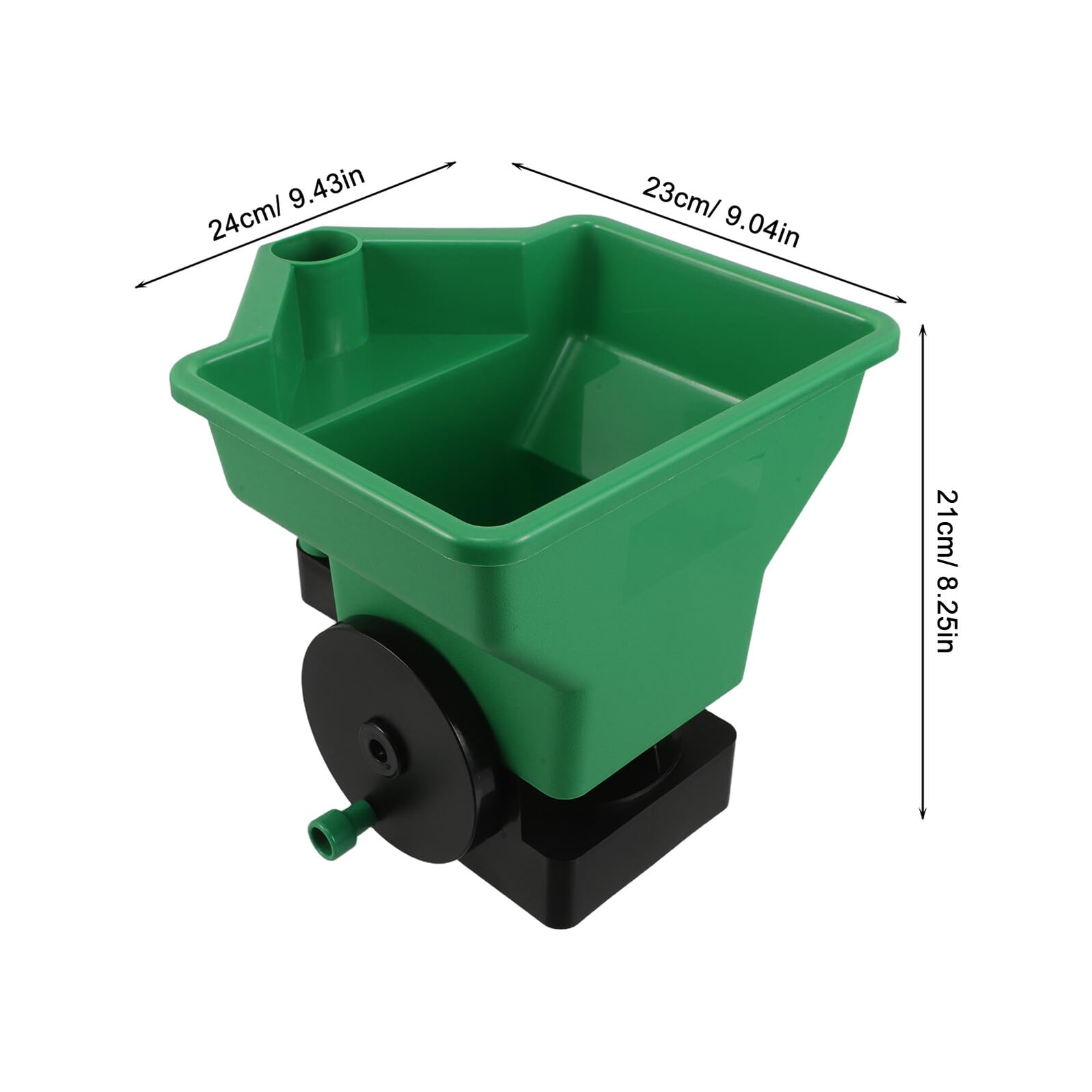 Anneome Distributore Manuale Semi per Giardino Compatto con Manovella Spargitore Plastica Regolabile per Piantare Carote Fiori e Prato Attrezzo Portatile per Semina Precisa e Cura del