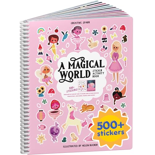 A Magical World 500+ Sticker Book for Girls by Cupkin Toddler Airplane Activity Coloring + Sticker Book Road Trip Essentials 12 Coloring Pages + Scenes for Ages 28 Years