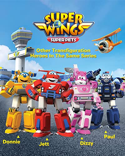 Super Wings- Series 1 EU720315 Transforming Vehicle Paul Flugzeug und Fahrzeug verwandelbar, Blau, 18 cm, Multicolor, 18 Centimeters (Alpha Animation & Toys Ltd