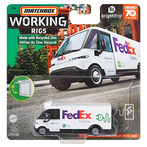 Matchbox GM BRIGHTDROP ZEVO 600 FedEx Camión 5/16 miniatura 1