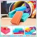 Relaxgiant 60 Pieces Soft Foam Building Blocks for Boys Girls 7.87 x 3.94 x 1.97 Inch Large Foam Blocks Colorful Stacking Blocks Giant Play Blocks for Construction Gifts School Activities, 6 Colors