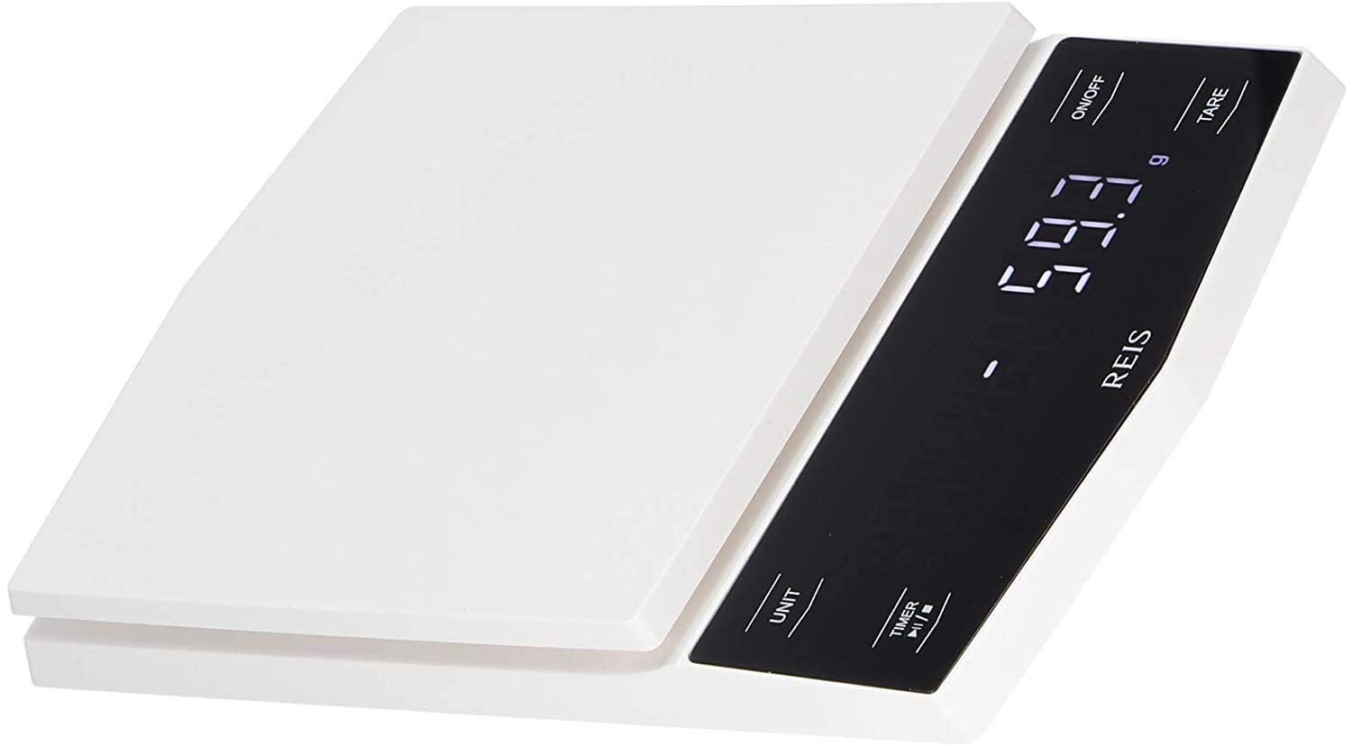 MRKU Báscula de café con Temporizador, báscula de café de Goteo para Cocina, báscula para Espresso, Alta precisión, con Pantalla LCD, para Preparar café