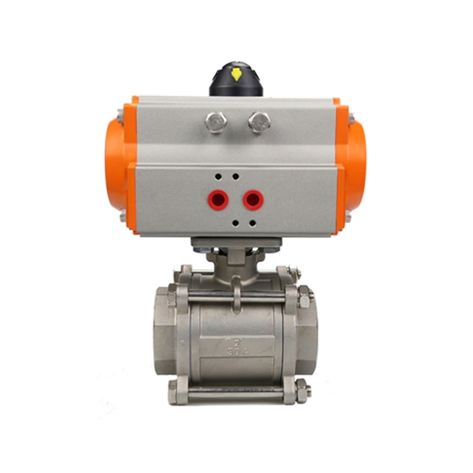 Vanne pneumatique DN15 avec plate-forme haute en acier inoxydable 304