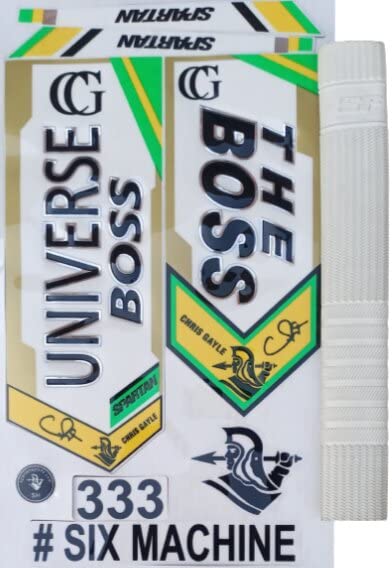 Cricket bat Sticker Latest 3D Embossed The boss Universe six Machine with1grip (B0D7TWZ4PX) Amazon Price History, Amazon Price Tracker