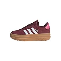adidas Unisex – Bambini e Ragazzi VL Court Bold Shoes Junior, Shadow Red, Cloud White, Pink Fusion, 36 EU