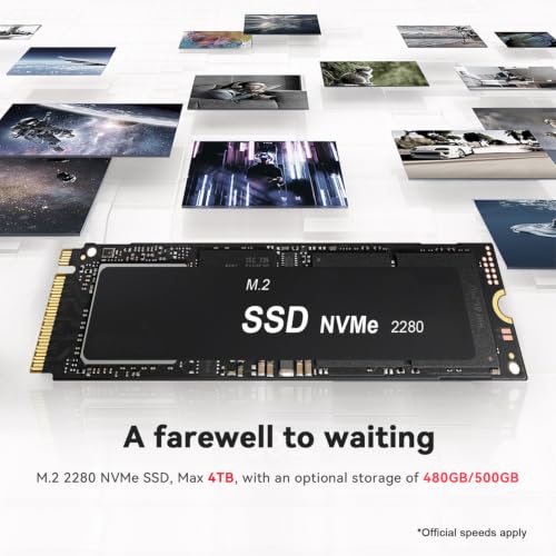 Image of Beelink SER5 PRO Mini PC W11 Pro, AMD Ryzen 5 5625U(6C /12T up to 4.3GHz), 16GB DDR4 480GB NVME SSD Graphics 6 core, 2.5G LAN /WiFi 6 /BT5.2 /HDMI+DP+Type-C Triple Display Mini PC Computer