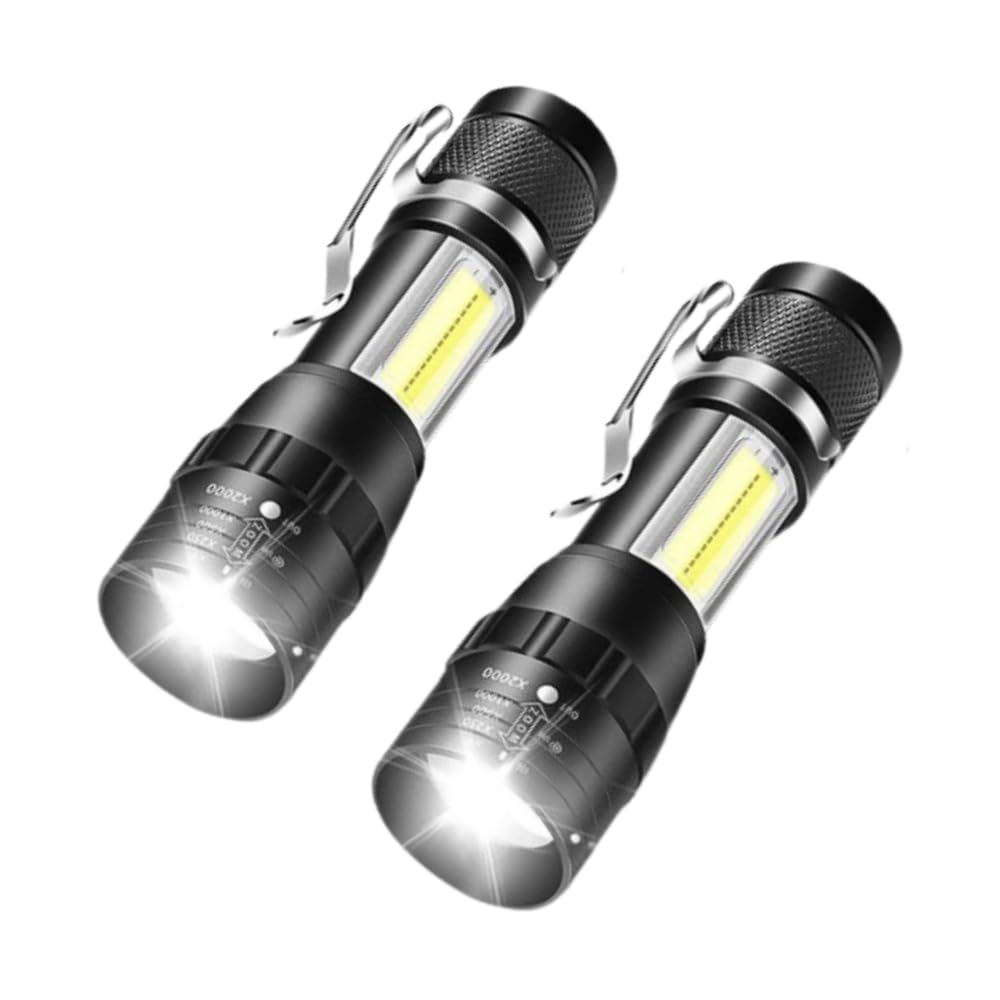 POCKETMAN Mini Torcia LED 500 Lumen Torcia a penna con clip di