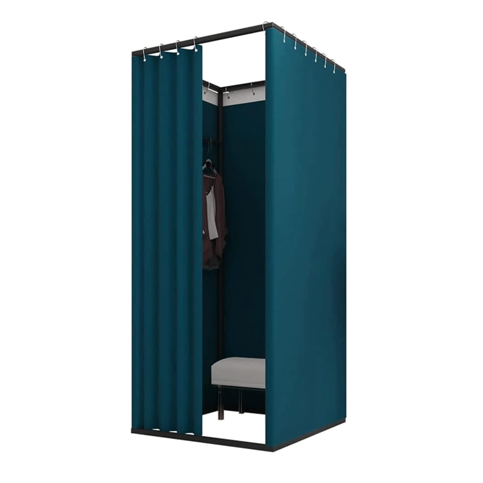 Spogliatoio temporaneo con privacy, facile da montare per negozi di abbigliamento, design quadrato per ombreggiatura e spogliatoio, ideale per eventi e uso al dettaglio