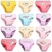 JackLoveBriefs Mädchen Unterhosen 12 Packung Bequeme Slips mädchen Baumwolle ( 12 Pack ，Rosa，Größe：S)