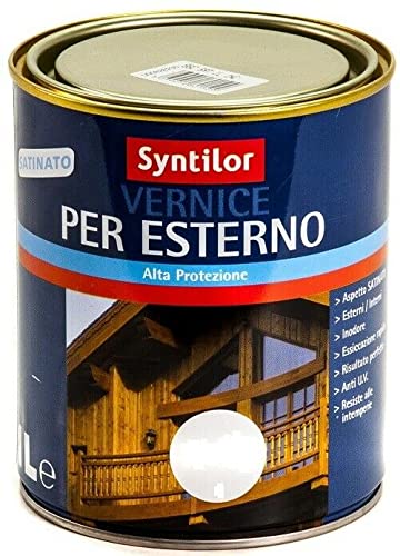Syntilor 2,5L VERNICE SATINATA PER ESTERNO TENUTA 6 ANNI - Tonalità: INCOLORE