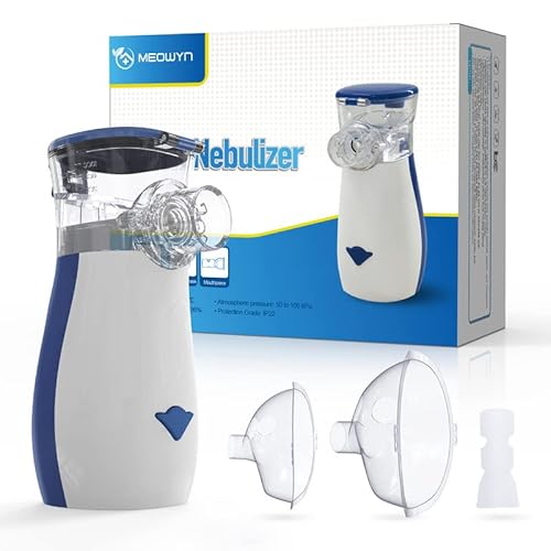 Meowyn Ultrasonic Mesh Nebulizer Machine For Adults And Kids, Portable Nebulizer For Kids, Fine Cool Mist, Efficient Atomization, Less Residues, Noiseless, Handheld Nebulizer For Kids #TOP28