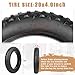 GRELiving 2er-Pack 20x4.0 Zoll Heavy Duty E-Bike Reifen Fat-Bike Reifen 98-406 20PSI Fahrradmantel