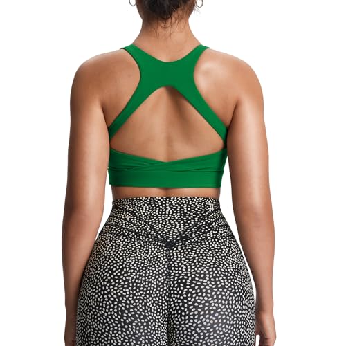 Image of Aoxjox Women's Workout Sports Bras High Impact Fitness Training Gym Khloe Bra Yoga Crop Tank