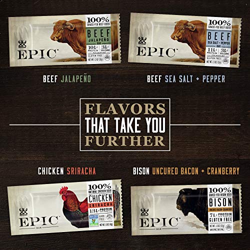 Epic Venison Sea Salt And Pepper Bars, Keto Friendly, Gluten Free, 12 Ct #TOP4