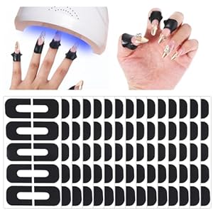 Oruola 150 Stück Nagellack Protector U-Form