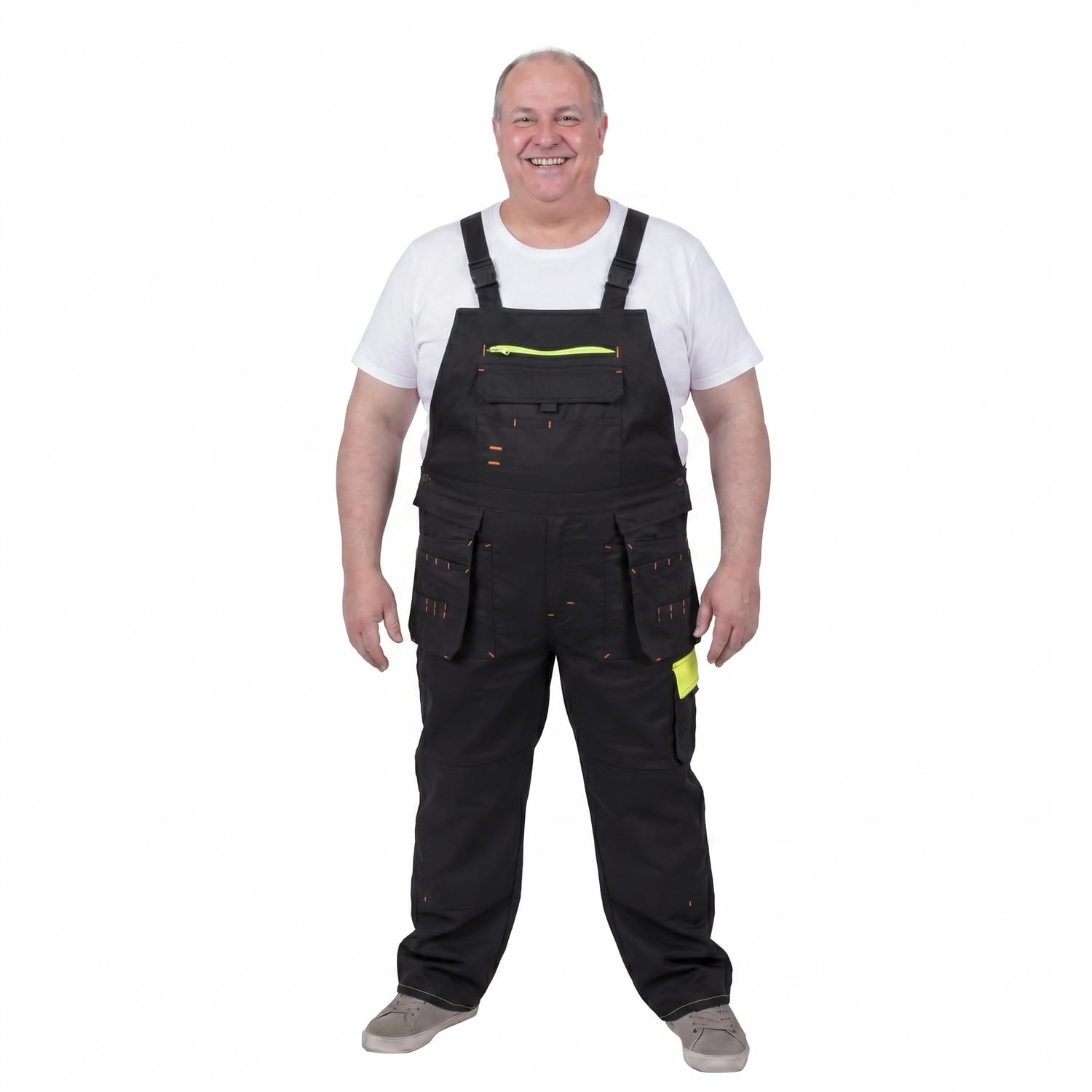 ADAMO Herren Arbeitslatzhose schwarz in Übergrößen 2XL-10XL