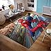 Z&HA Dessin Animé Enfants Tapis Spiderman 3D Imprimé Tapis pour Salon Chambre Tapis De Sol Enfants Chambre Tapis De Jeu Grands Tapis,160 * 280cm