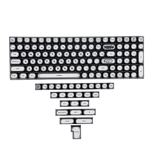 Touches MA graffiti brillant traversant 1,5 mm pour customiser un clavier YMD75