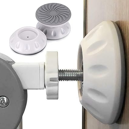 4 Packs Baby Gate Wall Protector for Stairs Safety Wall Bumpers Protect Walls & Doorways from Dog Gates Wall Cups Pressure Mounted Gates for Pet Gates, Safety Gates, Shower Curtain Rods Etc