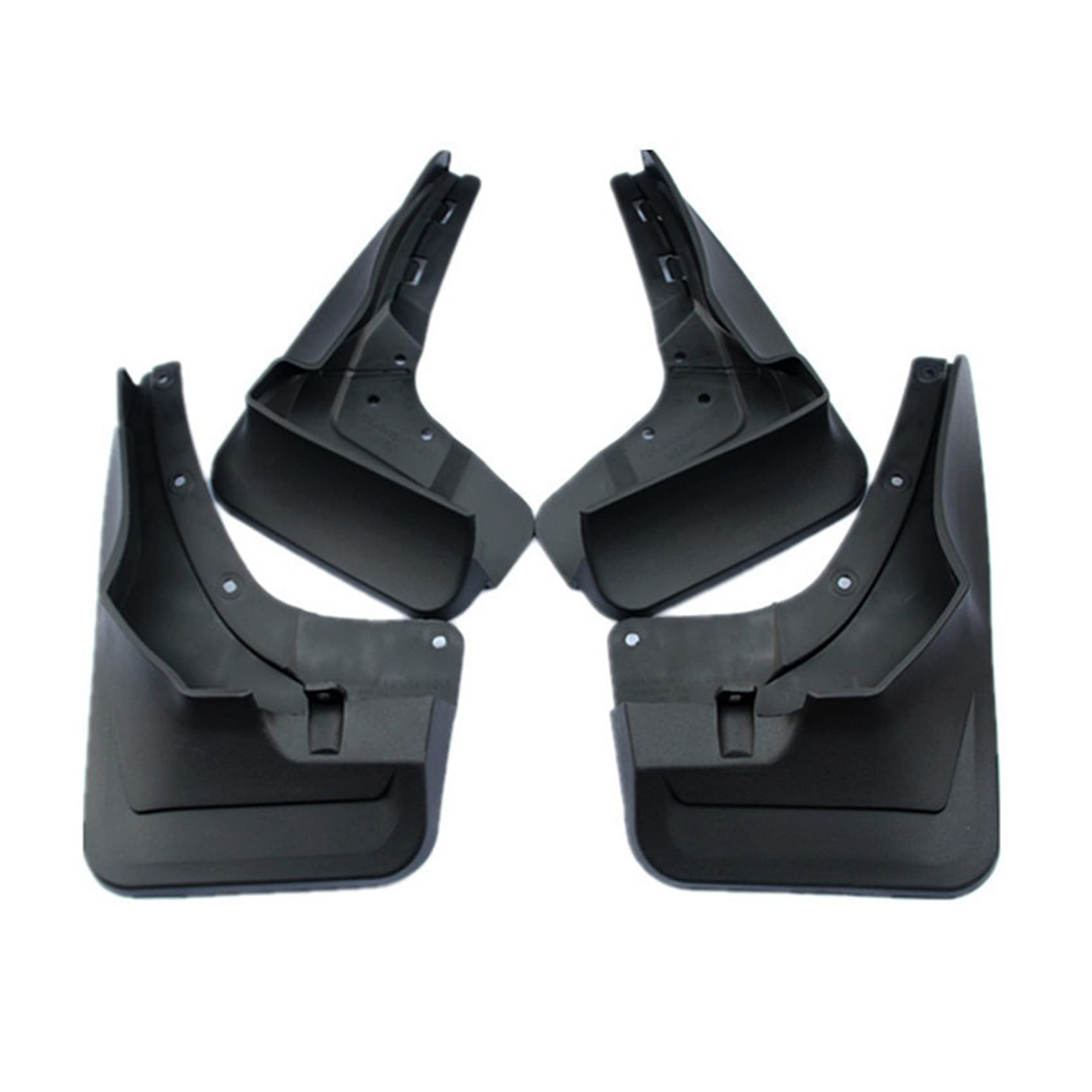 Set Auto Paraspruzzi per Mercedes-Benz GLE Series 2016-2019, Parafanghi Anteriore Posteriore Parafango Gomma Mud Flap Guardie Splash Auto Accessorio Protettivo 4 Pezzi Kit,Without pedal